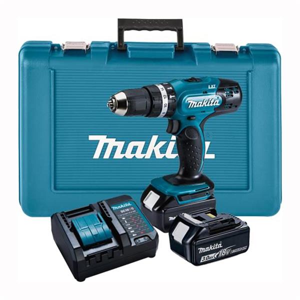 MAKITA 18V COMBI DRILL + 2X 3AH BATTERIES AND CHARGER