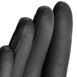 DETROIT BLACK NITRILE GLOVES XL 100PCS