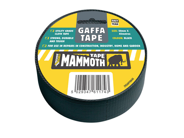 Everbuild Sika Gaffa Tape 50mm x 45m Black - Watson Hire