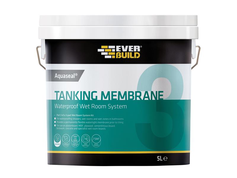 Everbuild Sika Aquaseal Waterproof Tanking Membrane 5 litre