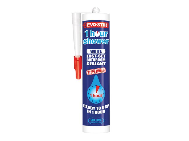 EVO-STIK 1 Hour Shower Sealant White 310ml