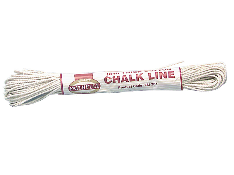 Faithfull 304 Thick Cotton Chalk Line 18m (Box 12)