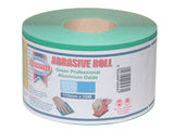 Faithfull Aluminium Oxide Sanding Paper Roll Green 115mm x 50m 120G