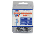 Faithfull Aluminium Rivets 4 x 13mm Long Pre-Pack of 50