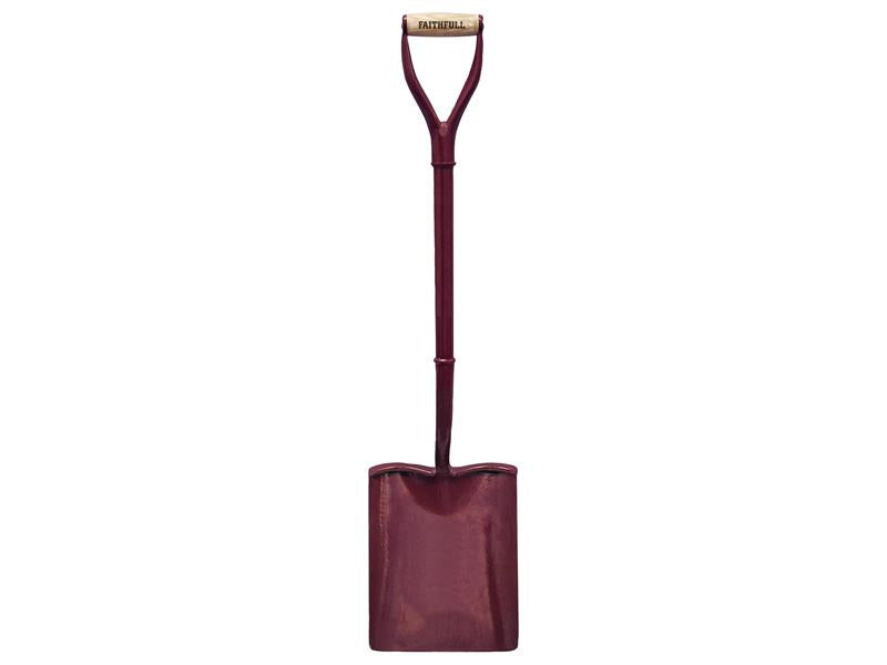 Faithfull All-Steel Shovel Square No.2 MYD Treaded