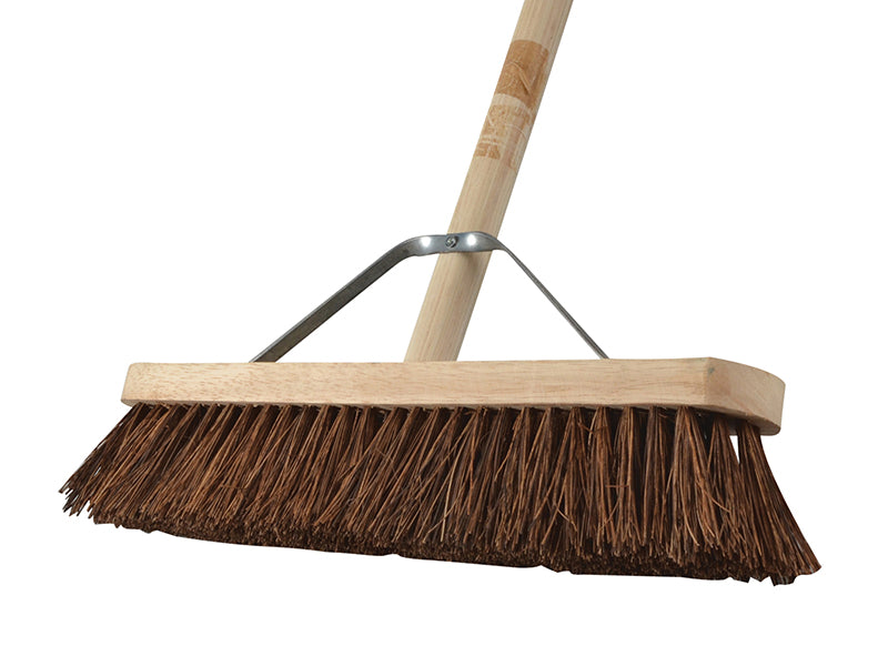 Faithfull Stiff Bassine Broom 450mm (18in) + Handle & Stay