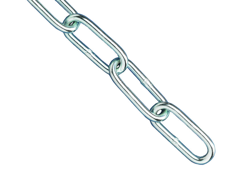 Faithfull Zinc Plated Chain 4mm x 2.5m - Max. Load 120kg