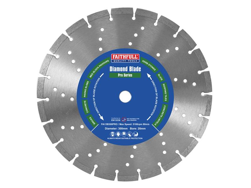 Faithfull Professional Diamond Blade 300 x 20mm