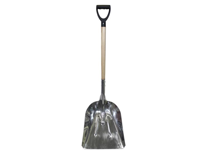 Faithfull Aluminium Grain Shovel Wood Handle