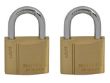 Faithfull Brass Padlock Keyed Alike 2 x 40mm