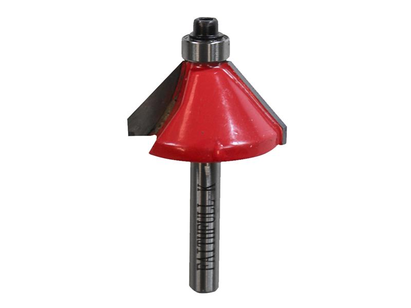 Faithfull Router Bit TCT 45° Chamfer 1/4in Shank