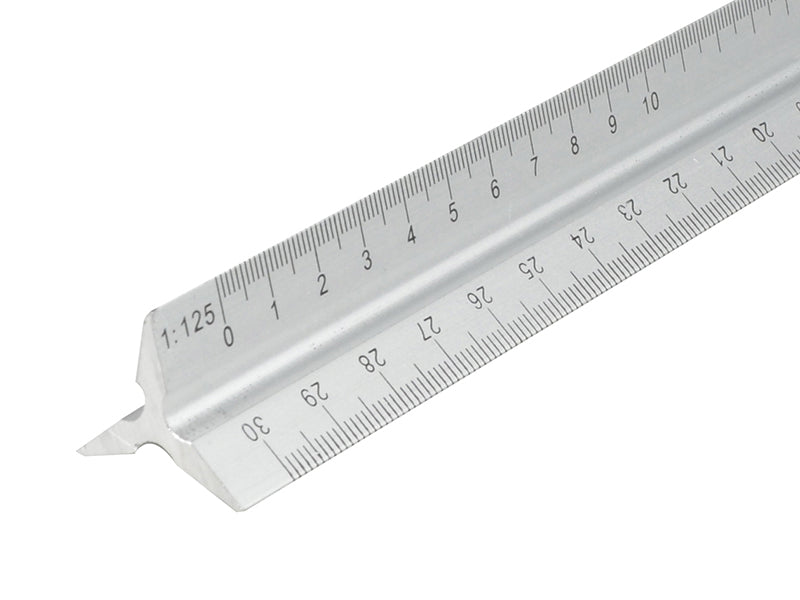 Faithfull Aluminium Triangle Scale Rule 300mm