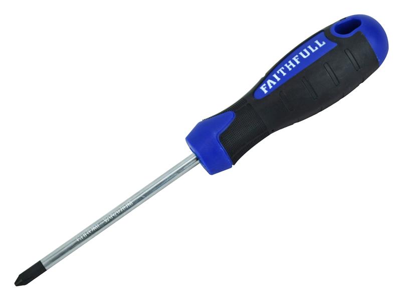 Faithfull Soft Grip Screwdriver Phillips Tip PH2 x 100mm