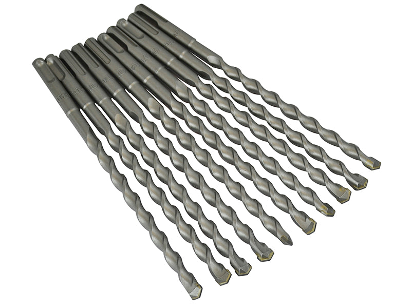 Faithfull SDS Plus Drill Bit 10mm OL: 210mm WL: 150mm Bulk 10