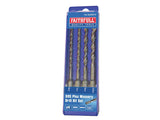 Faithfull SDS Plus Drill Bit Set, 4 Piece