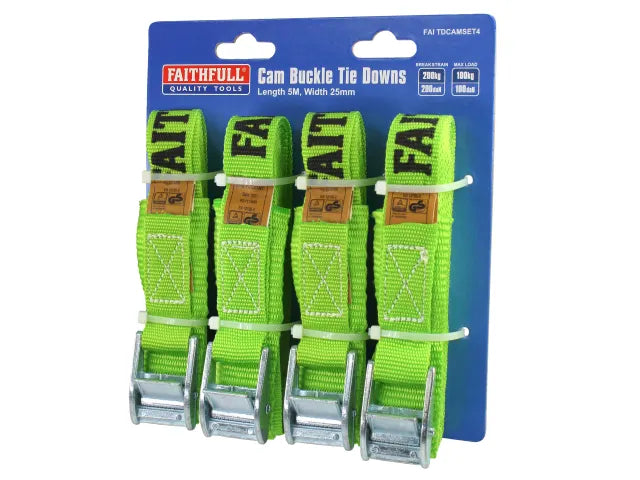 FAITHFULL 4PC CAM TIE DOWN SET (FAITDCAMSET4)