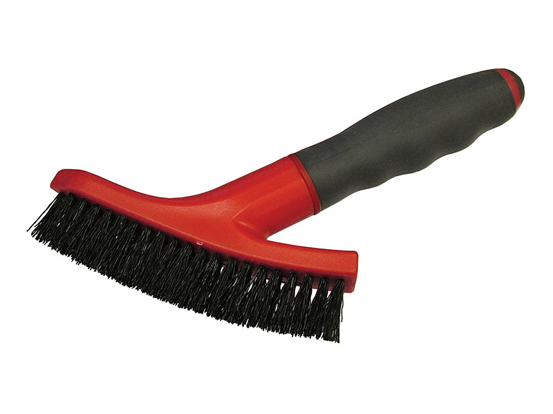 Faithfull Grout Scrubbing Brush Soft Grip Handle