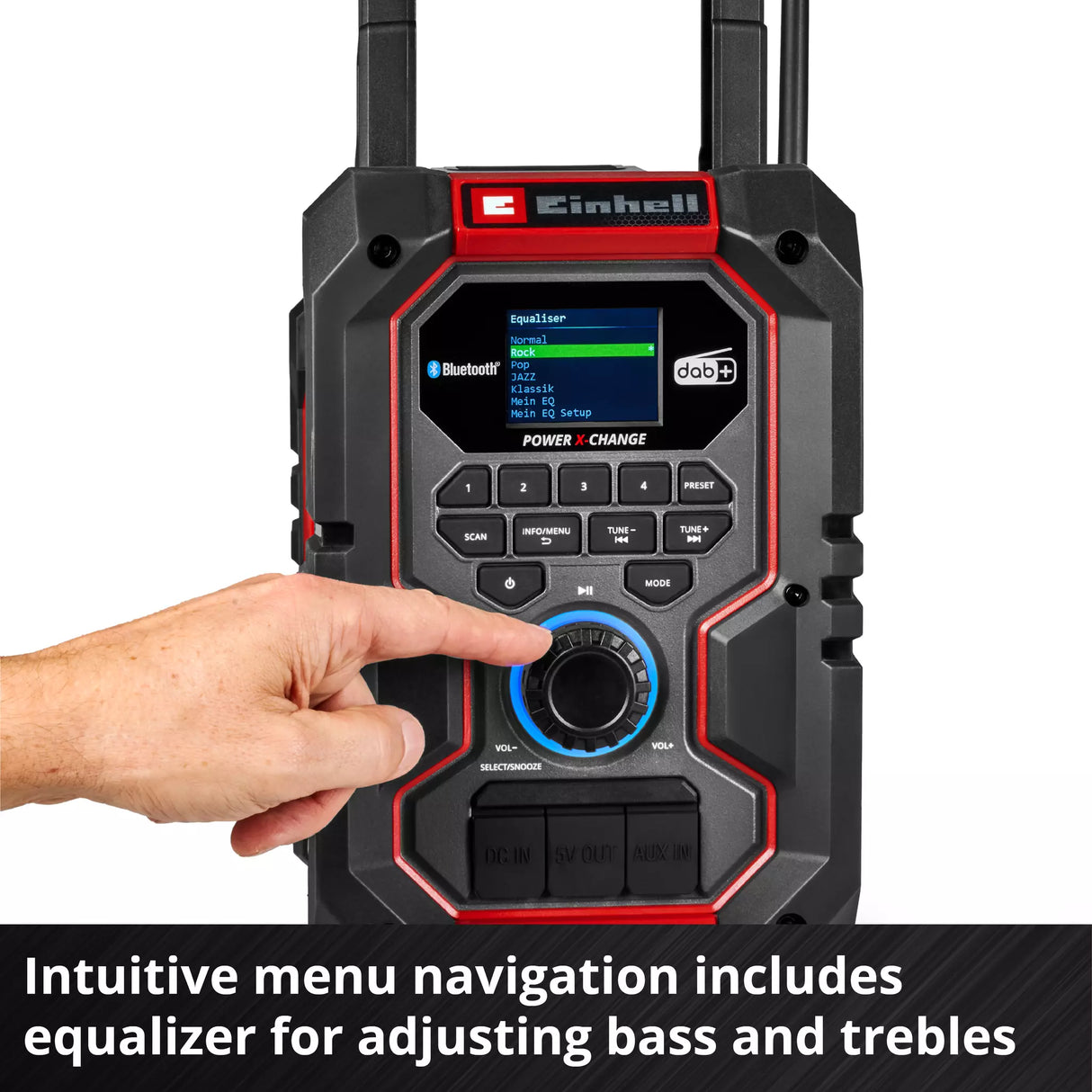 EINHELL CORDLESS RADIO TE-CR 18 LI DAB+/FM/BT - SOLO
