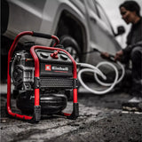 EINHELL PXC 18V PROFESSIONAL 6 LITRE 8 BAR SILENT OIL FREE COMPRESSOR, BODY ONLY