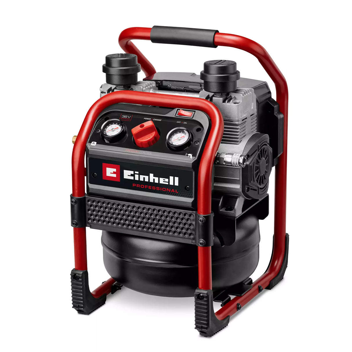 EINHELL PXC 36V PROFESSIONAL 8 LITRE 8 BAR SILENT OIL FREE COMPRESSOR, BODY ONLY
