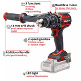 EINHELL CORDLESS IMPACT DRILL 18/120 LI-I BL - SOLO