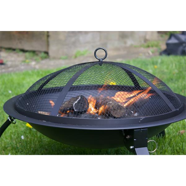 OUTDOOR LIVING FOLDABLE FIRE PIT BLACK