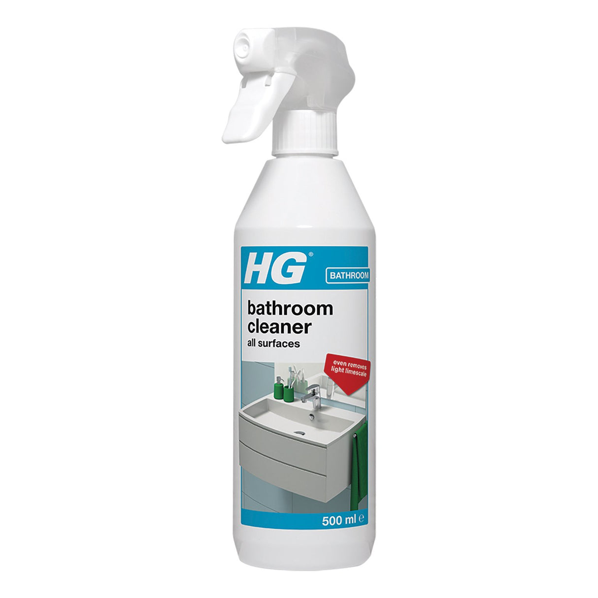 HG BATHROOM CLEANER ALL SURFACES SPRAY 500ML - Watson Hire
