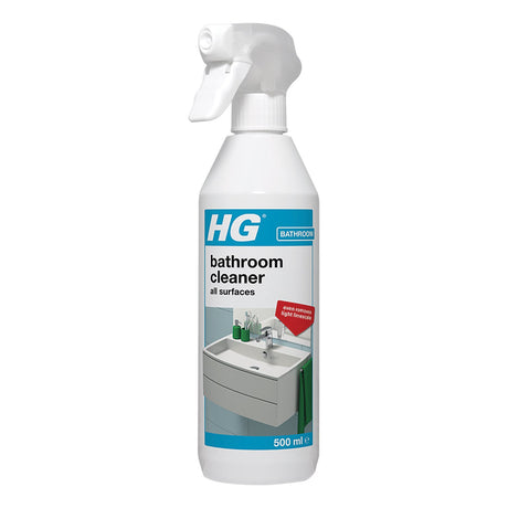 HG BATHROOM CLEANER ALL SURFACES SPRAY 500ML - Watson Hire