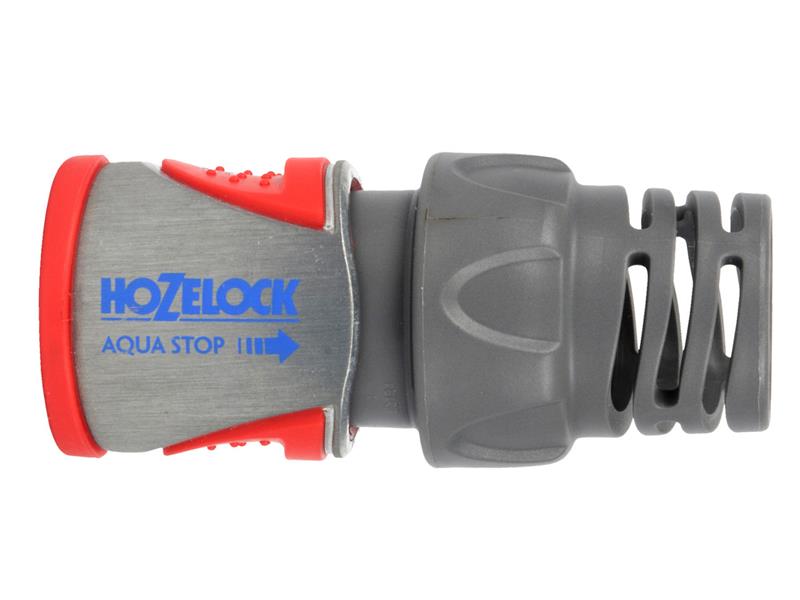 Hozelock 2045 Pro Metal AquaStop Hose Connector for Ø19mm (3/4in) Hose