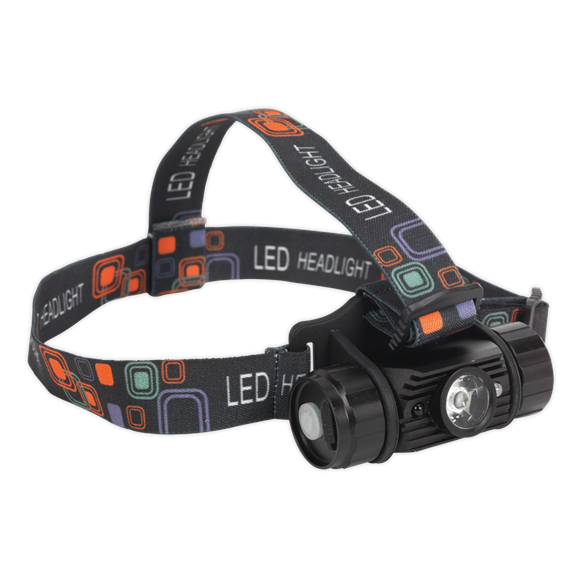 SEALEY 5W SMD LED RECHARGEABLE HEAD TORCH WITH AUTO-SENSOR