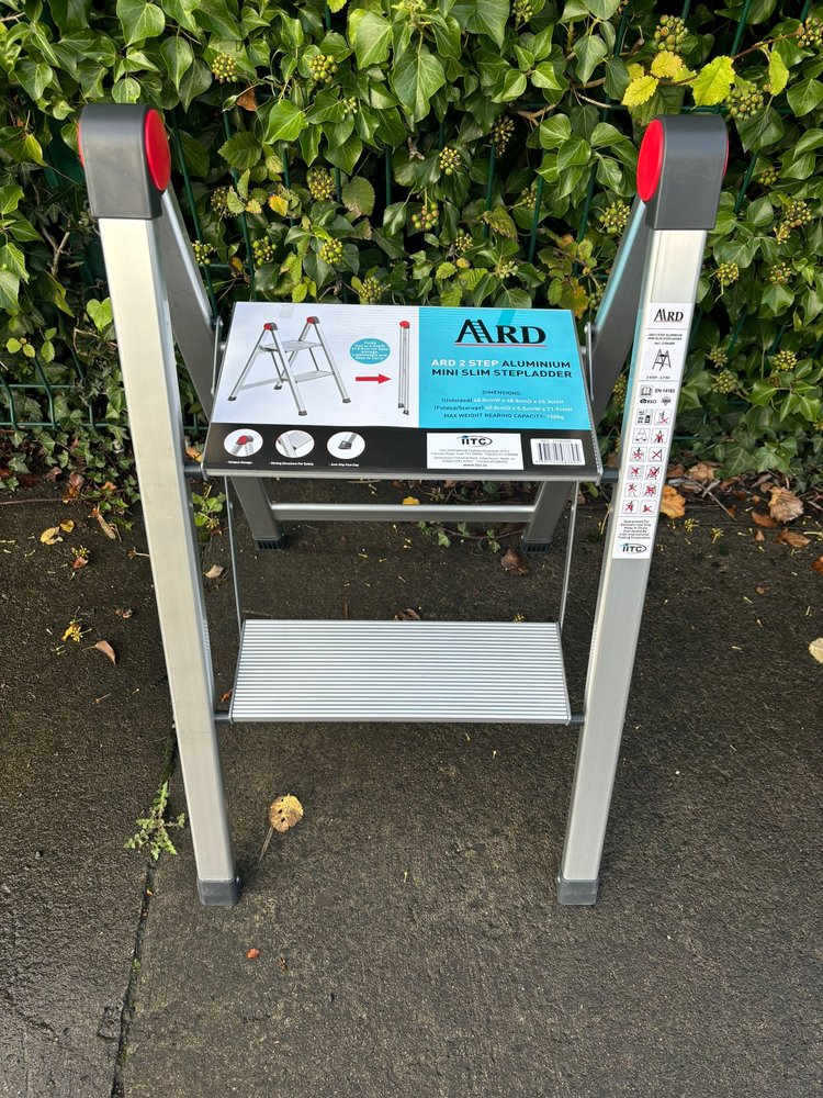 ARD 2 STEP ALUMINIUM MINI SLIM STEP LADDER