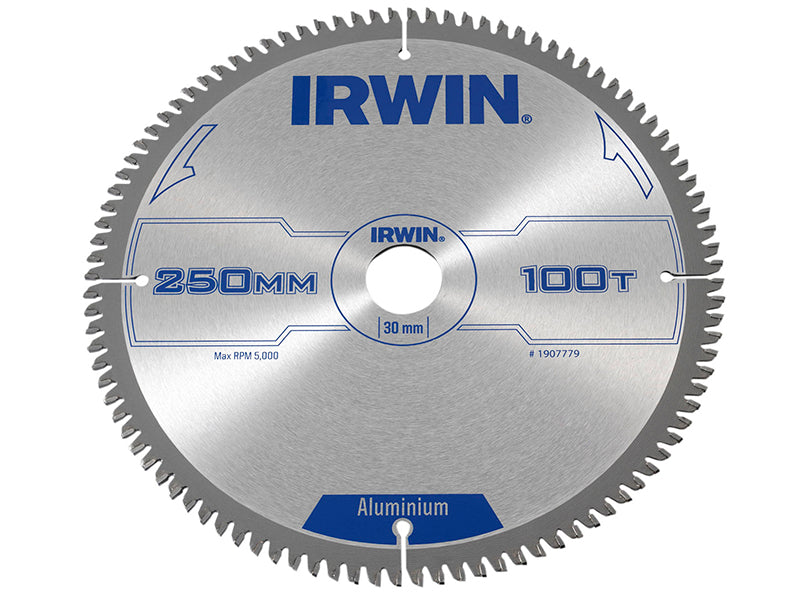 IRWIN® Professional Aluminium Circular Saw Blade 250 x 30mm x 100T TCG