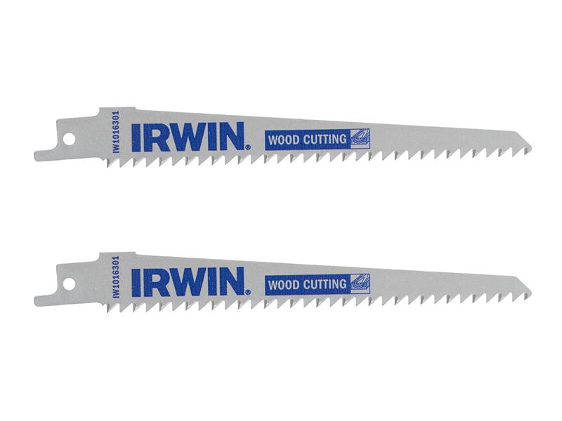 IRWIN® Sabre Saw Blade Wood/PVC Cutting 152mm Pack of 2