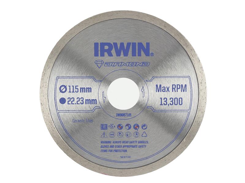 IRWIN® Continuous Rim Diamond Blade 115 x 22.23mm