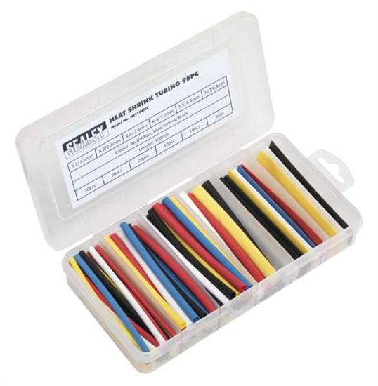 SEALEY HEAT SHRINK TUBING ASSORTMENT 95PC