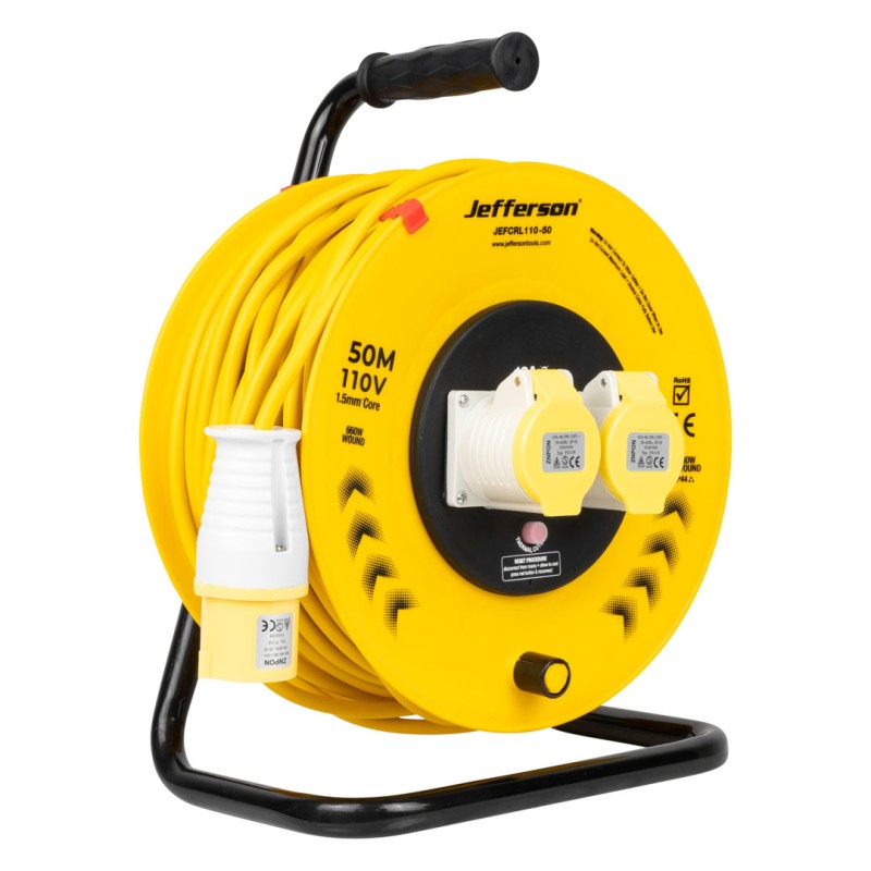JEFFERSON 50M CABLE REEL 110V 1.25 CORE