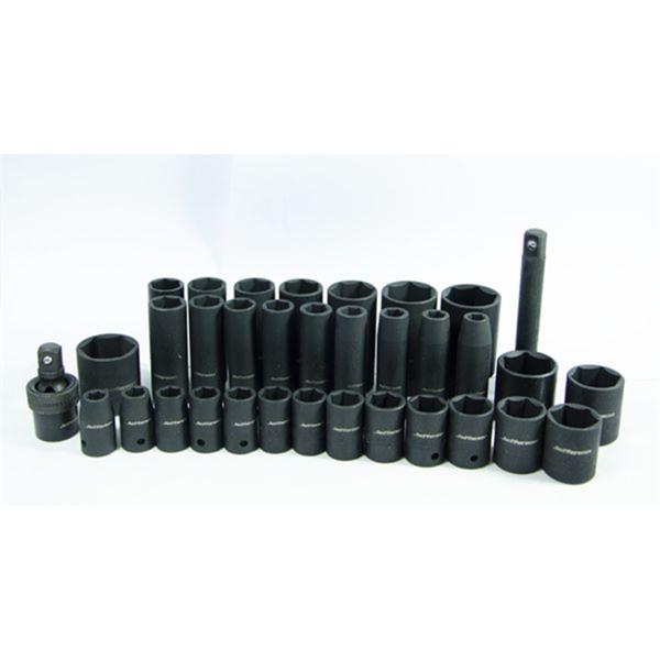 JEFFERSON 34 PIECE 1/2'' METRIC IMPACT SOCKET SET - Watson Hire