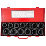 JEFFERSON 13 PIECE 3/4'' METRIC / IMPERIAL IMPACT SOCKET SET