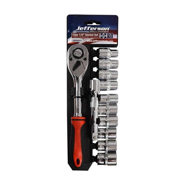 JEFFERSON 12 PIECE 1/2" DRIVE SOCKET SET