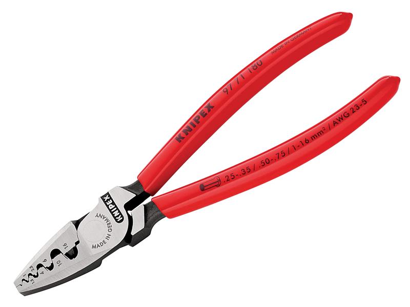 Knipex Crimping Pliers for Wire Ferrules 180mm