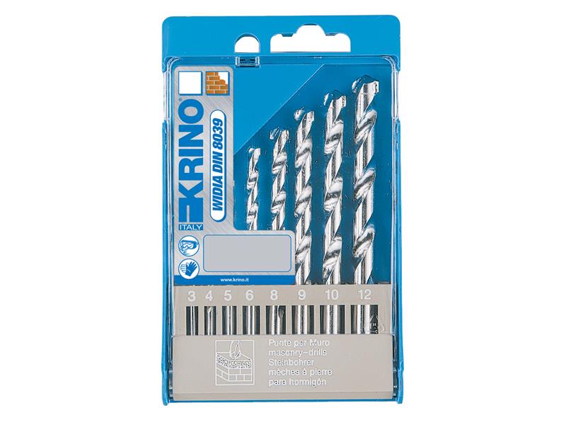 Krino Masonry Drill Bit Set, 8 Piece