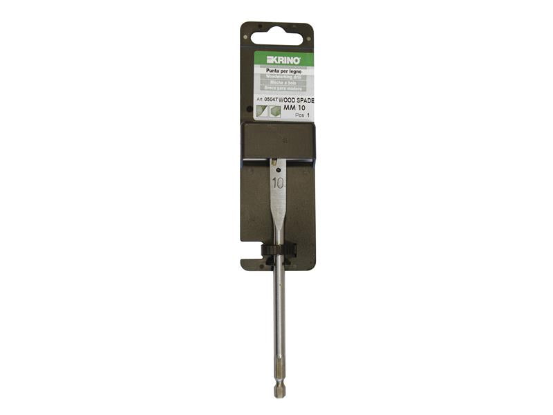 Krino Flat Wood Drill Bit 10mm Display Pack