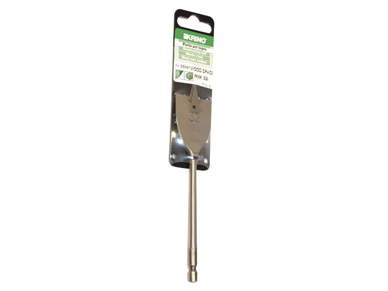 Krino Flat Wood Drill Bit 32mm Display Pack