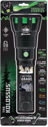 THE KOLOSSUS KODIAK 15000 LUMEN FLASHLIGHT