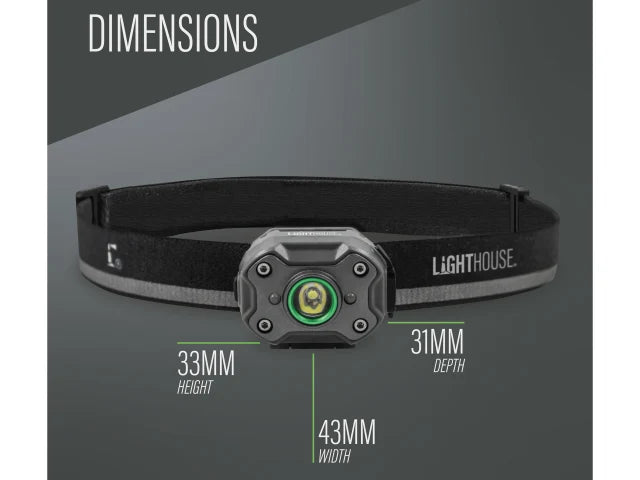 LIGHTHOUSE 400 LUMENS ELITE RECHARGEABLE HEADLIGHT