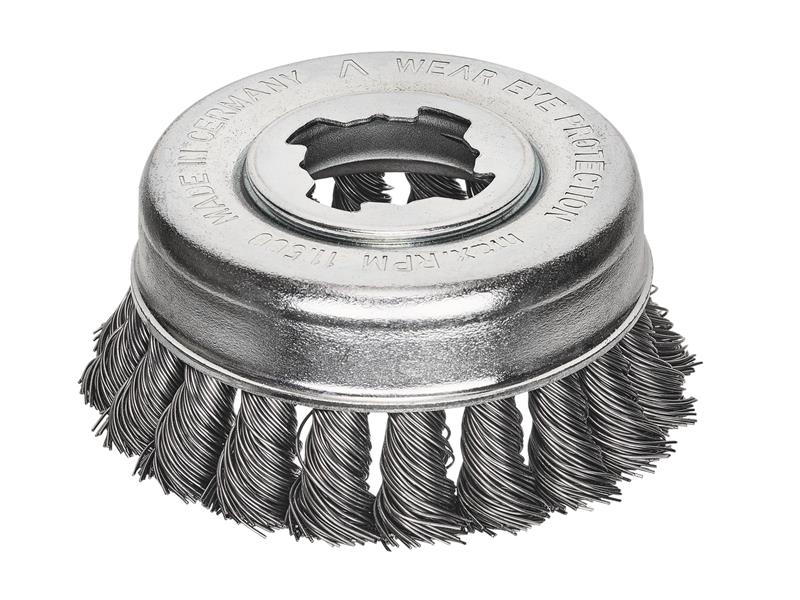 Lessmann X-Lock Steel Knot Cup Brush 85mm Non Spark