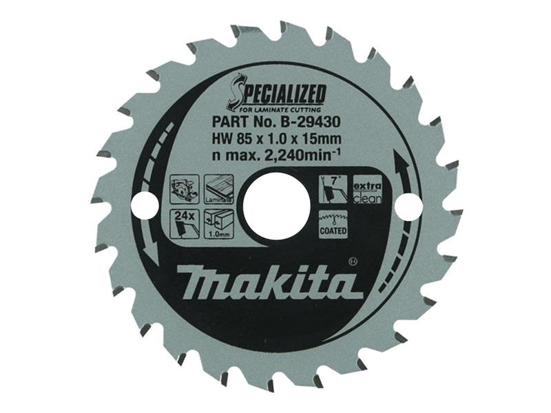 Makita B-29430 Specialized for Laminate Cutting Blade 85 x 15mm x 24T