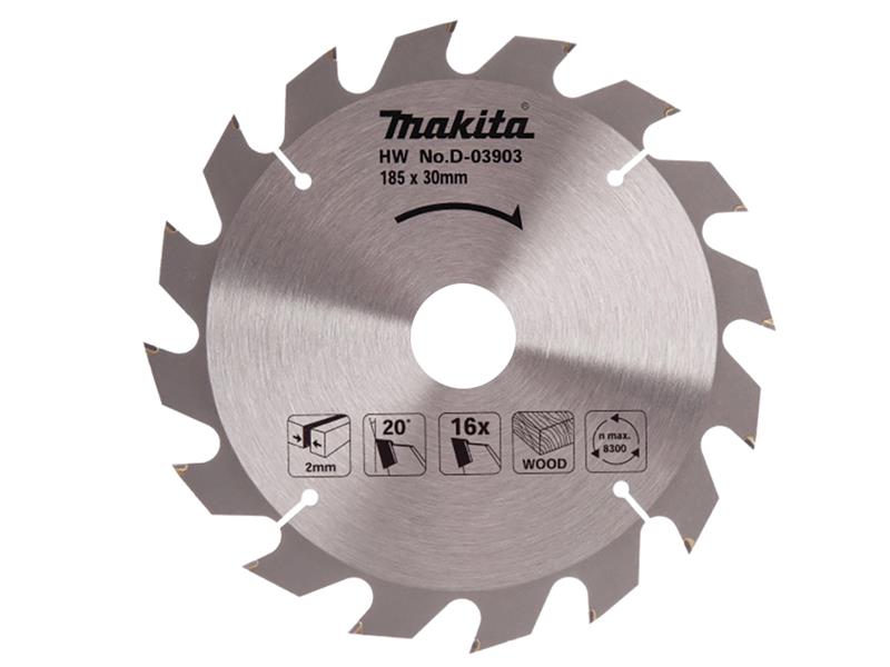 Makita D-03903 TCT Circular Saw Blade 185 x 30mm x 16T