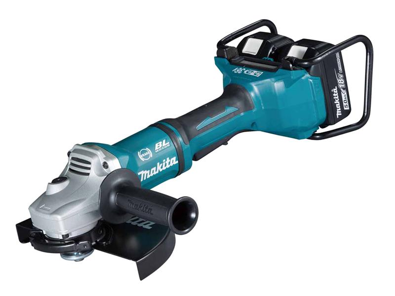 Makita DGA900PT2 Brushless LXT Angle Grinder 36V (2x18V) 2 x 5.0Ah Li-ion