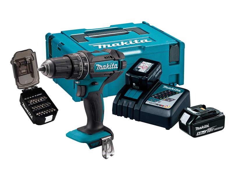 Makita DHP482JX14 50th Anniversary LXT Combi Drill 18V 2 x 5.0Ah Li-ion